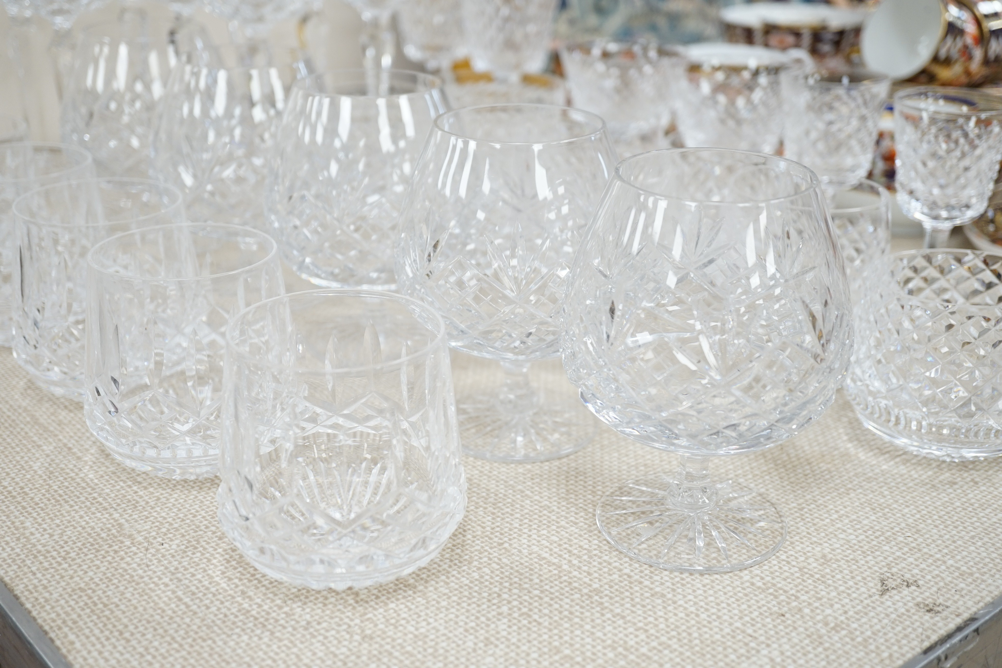 A part suite of Waterford drinking glassware in Alana pattern and others